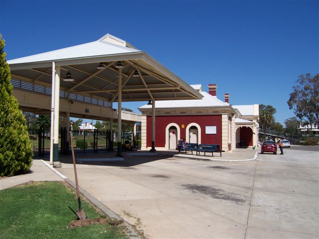 
The bus interchange area, adjacent to the station building.
