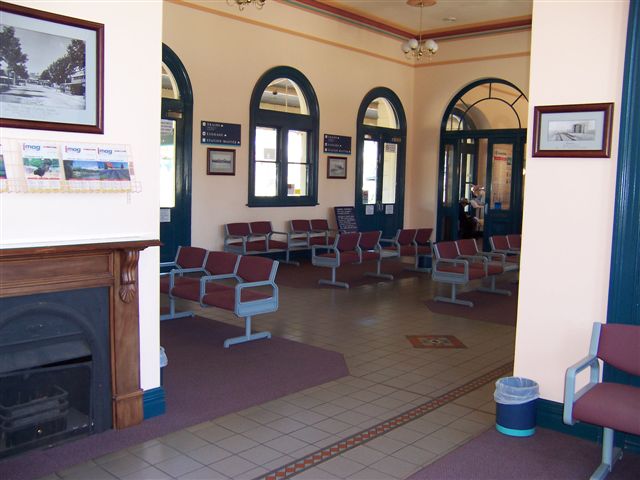 
The interior of the waiting room.
