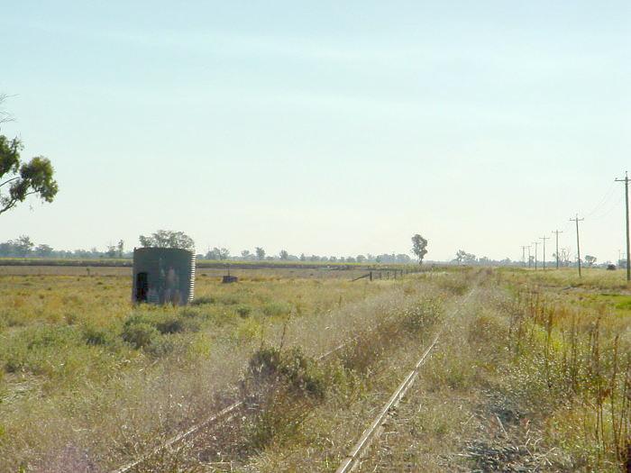 
A second water tank, in the view looking west.
