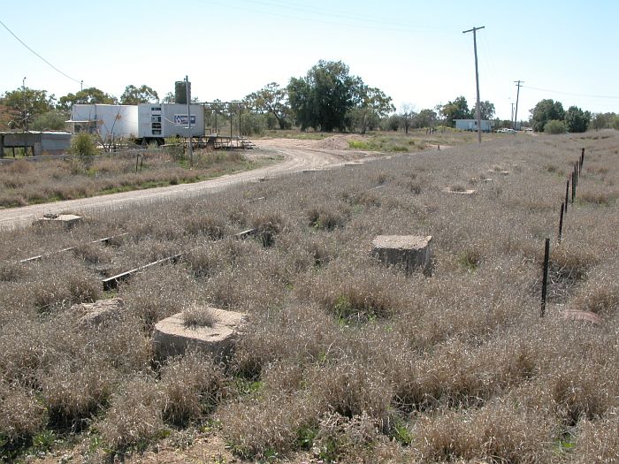 
The base of the supports is all that remains of the carriage shed.
