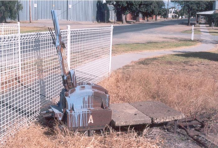 Close-up of 'A' frame Culcairn end of the Walla Walla yards.