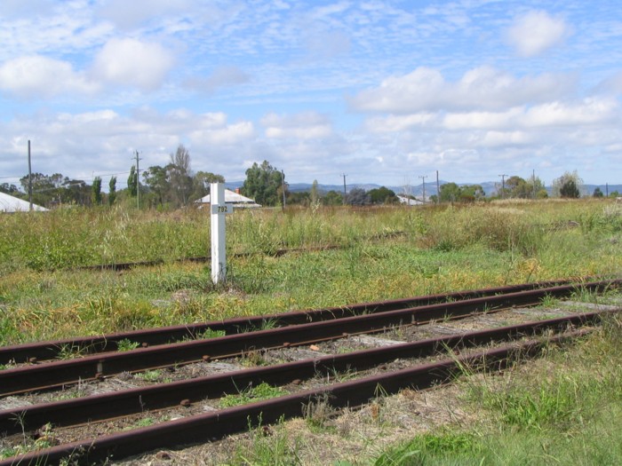 The 792 kilometre marker just south of Wallangarra station.