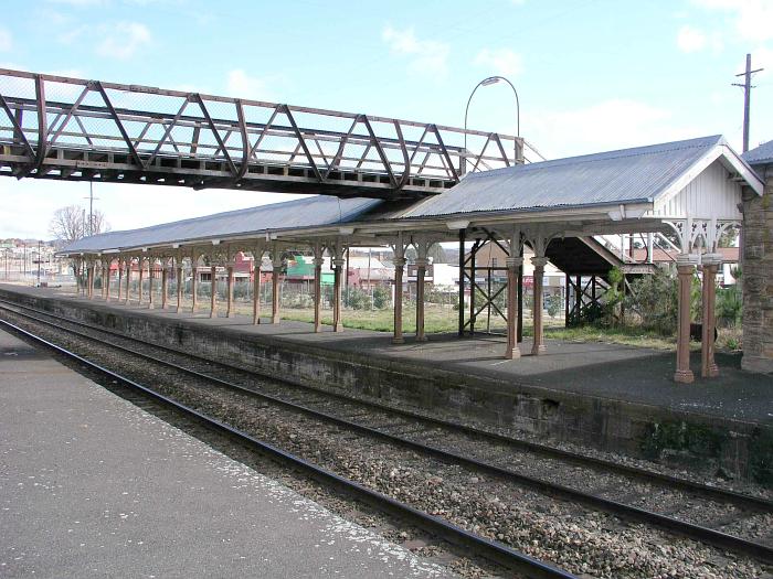
The view looking west along the former up platform.
