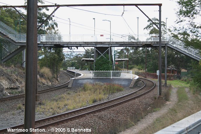 The view looking west towards the station.