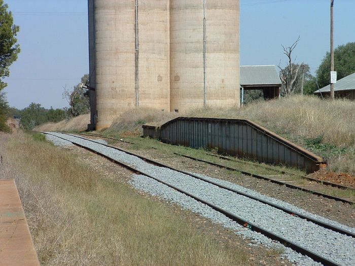 
A close-up of the goods platform, looking south.
