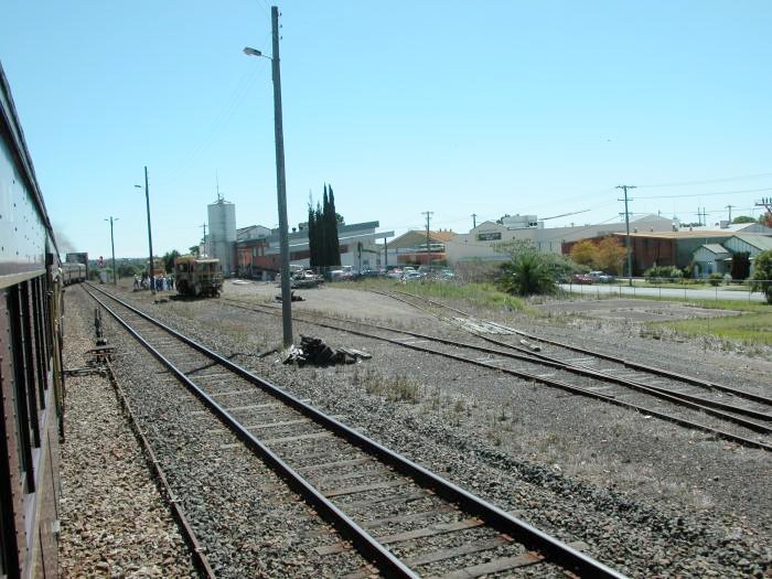 The timber sidings at the northern end of Wauchope station.