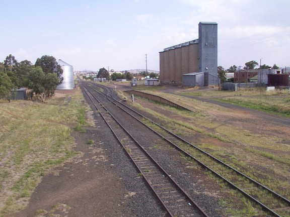 A more modern view of the yard.