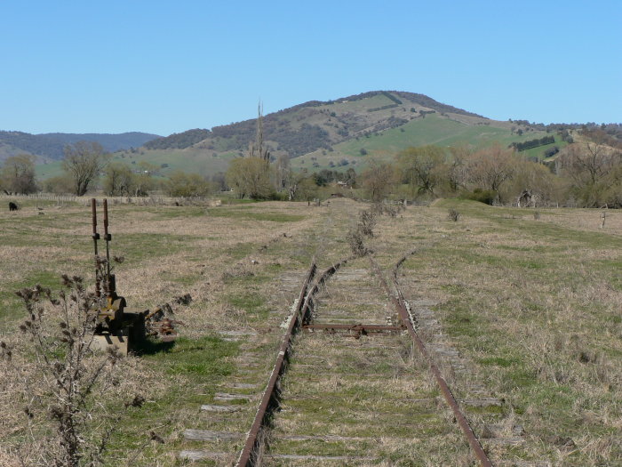 The points levers at the northern end of the Goods loop siding.