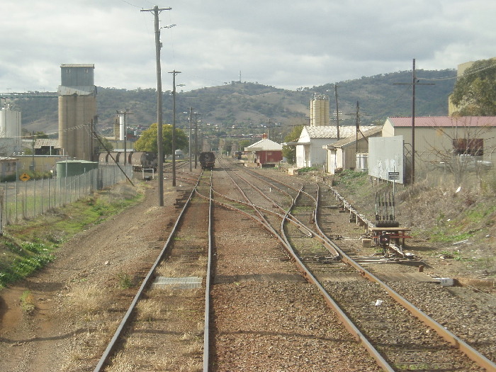 West Tamworth Yard looking in the Down direction from the Trackfast Freight Centre.
