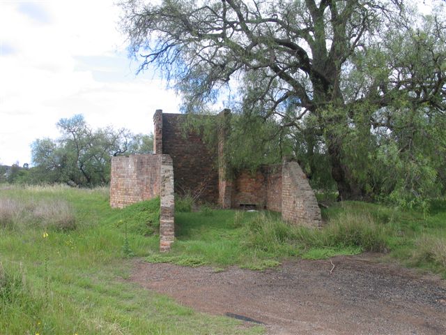 
The remains of the air chimney and the fan house at Whitburn Colliery.
