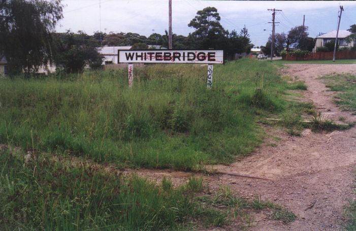 
All that remains of Whitebridge is the station sign.
