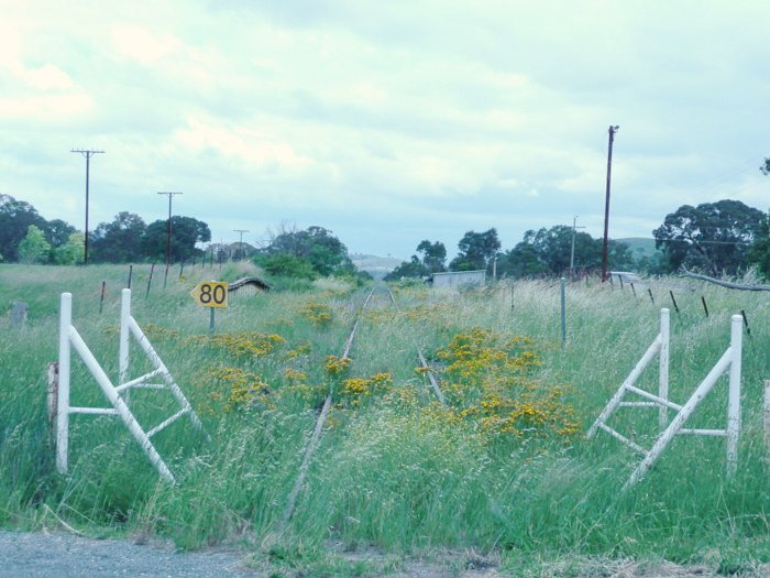 The view looking south towards the station location.