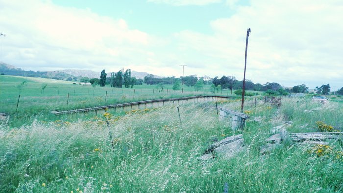 The view looking across to the former loading bank.