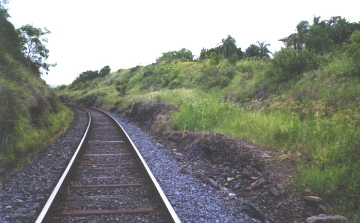 
A view of the location of the one-time Woodlawn College platform.
