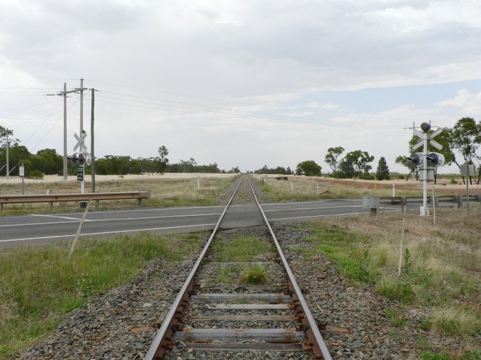 The view looking back up the line reveals no trace of the one-time station.