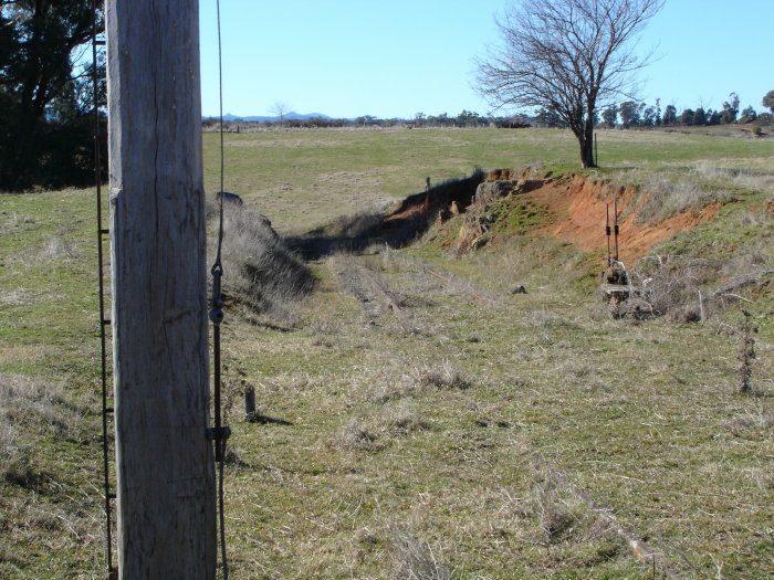 A closer view of the points levers at the western end of the siding.