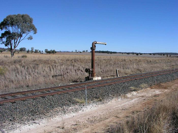 
A close-up of the water column at the western end of the yard.
