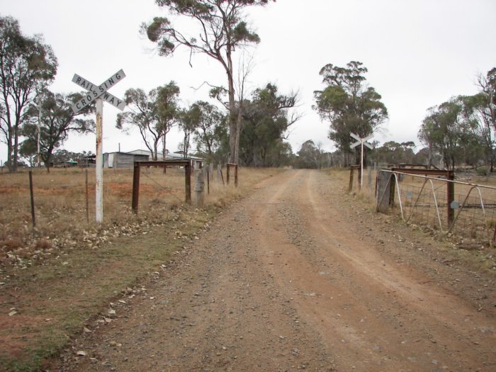 Intersection of Yarraford Rail Road and rail line.