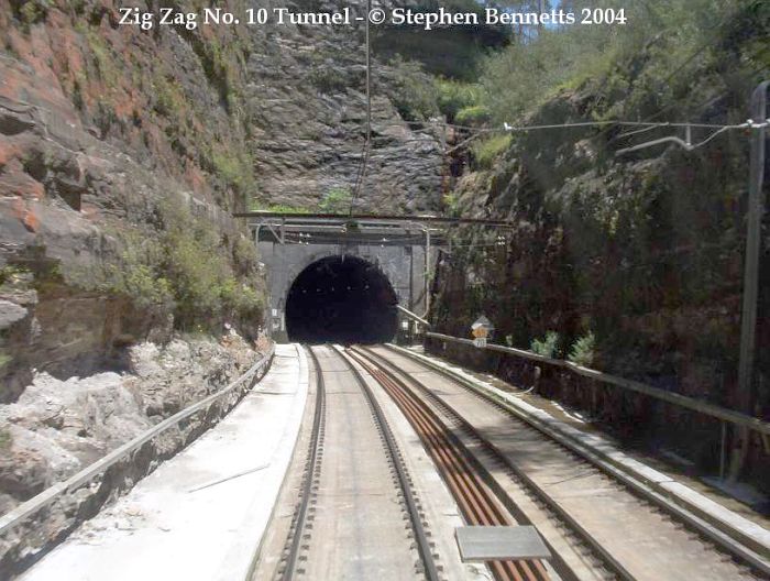 
The down portal of Zig Zag No 10 Tunnel.
