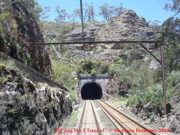 
The down portal of Zig Zag No 3 Tunnel.
