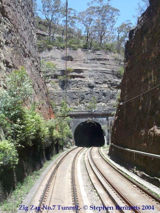 
The down portal of Zig Zag No 7 Tunnel.
